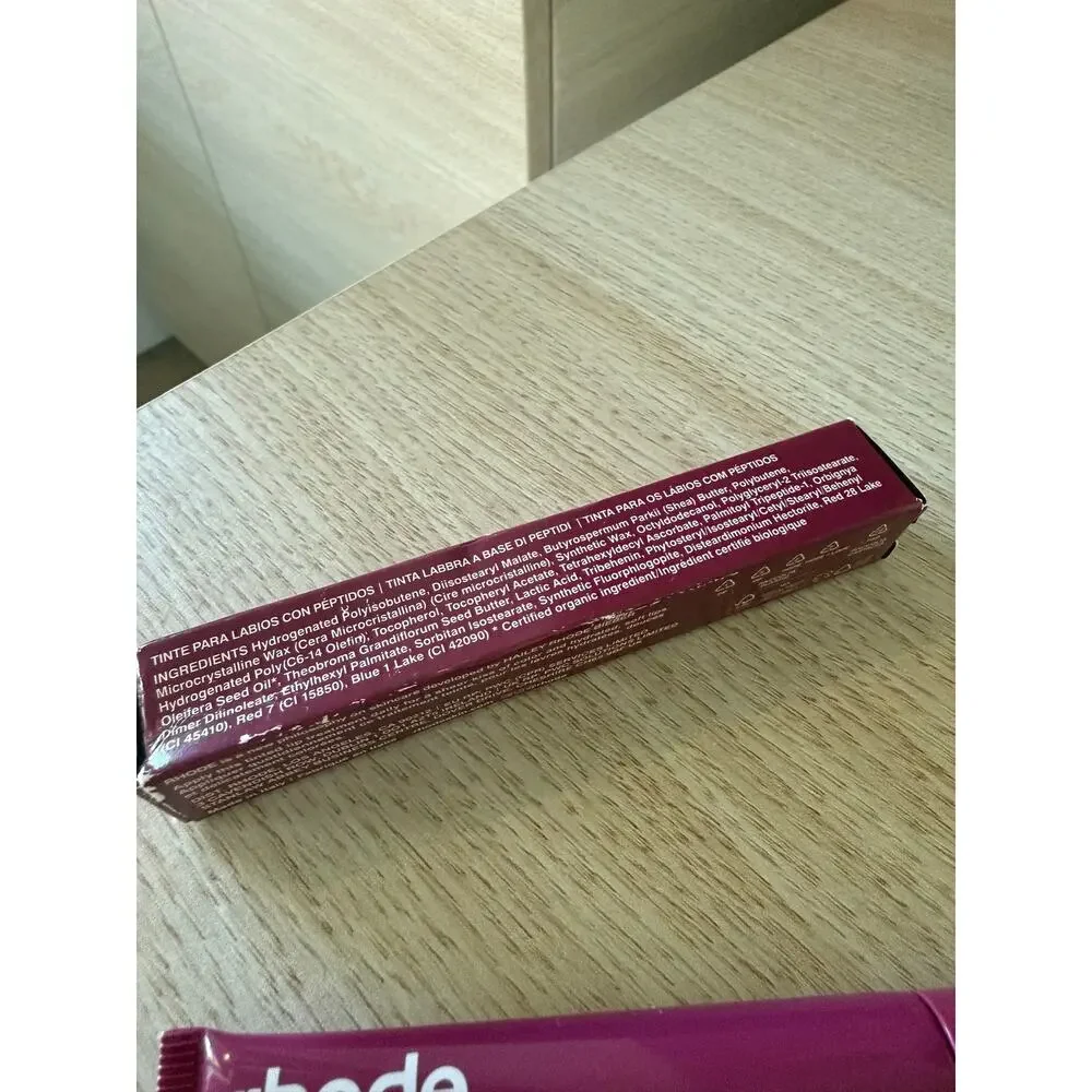 $20 New Rhode Peptide Lip Tint Raspberry Jelly Hailey Bieber Lip Treatment